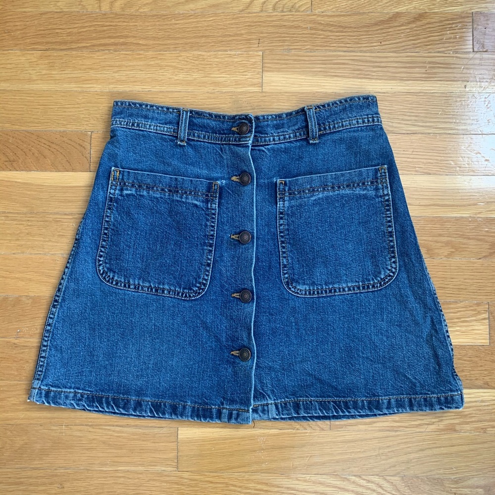 *2 For $20* ZARA Denim Button Front Mini Skirt